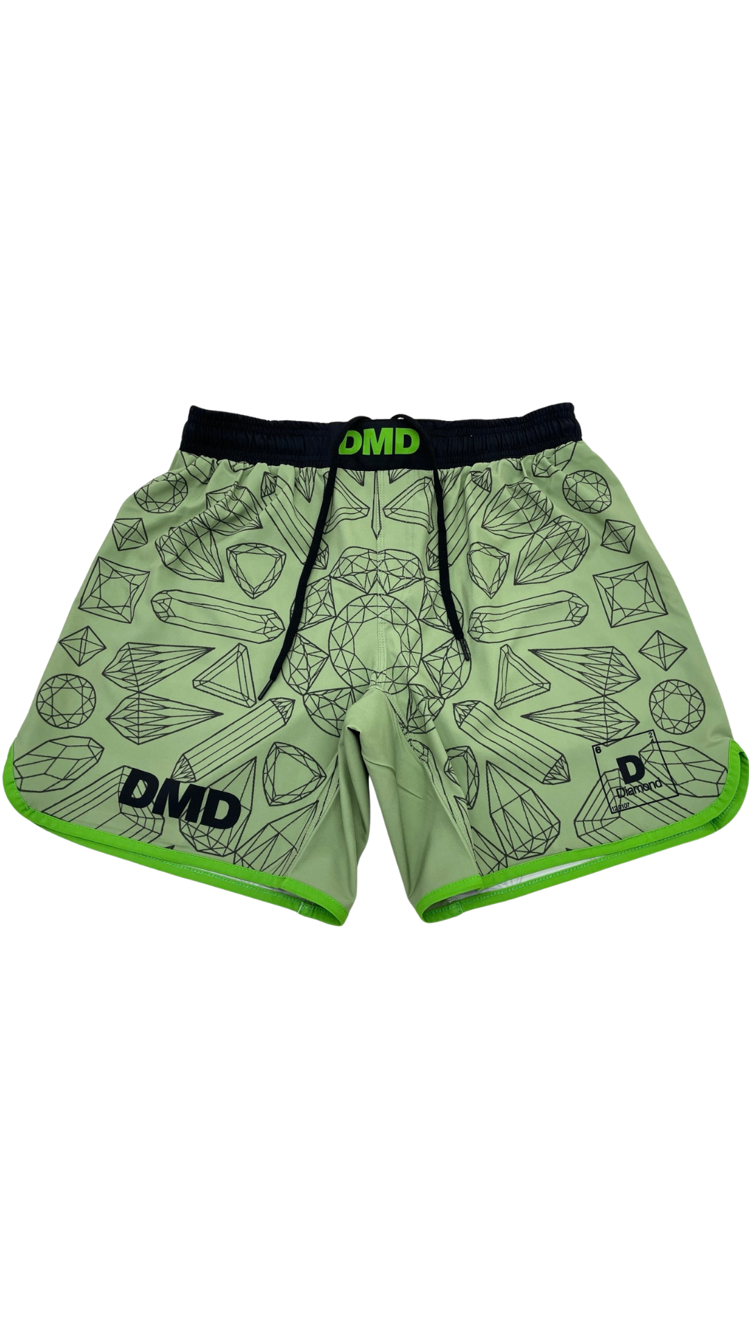 (DMD) Diamond Combat Green Light Rash Guard Set